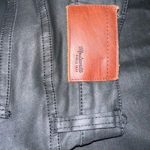 MADEWELL Skinny Skinny Black Coated Jeans